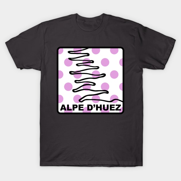 Alpe d'Huez - Queen of the Mountains (QOM) T-Shirt by NeddyBetty